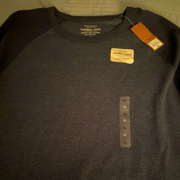 Sonoma Shirts Mens Sonoma Size Xl Thermal Crew By Sonomabrand